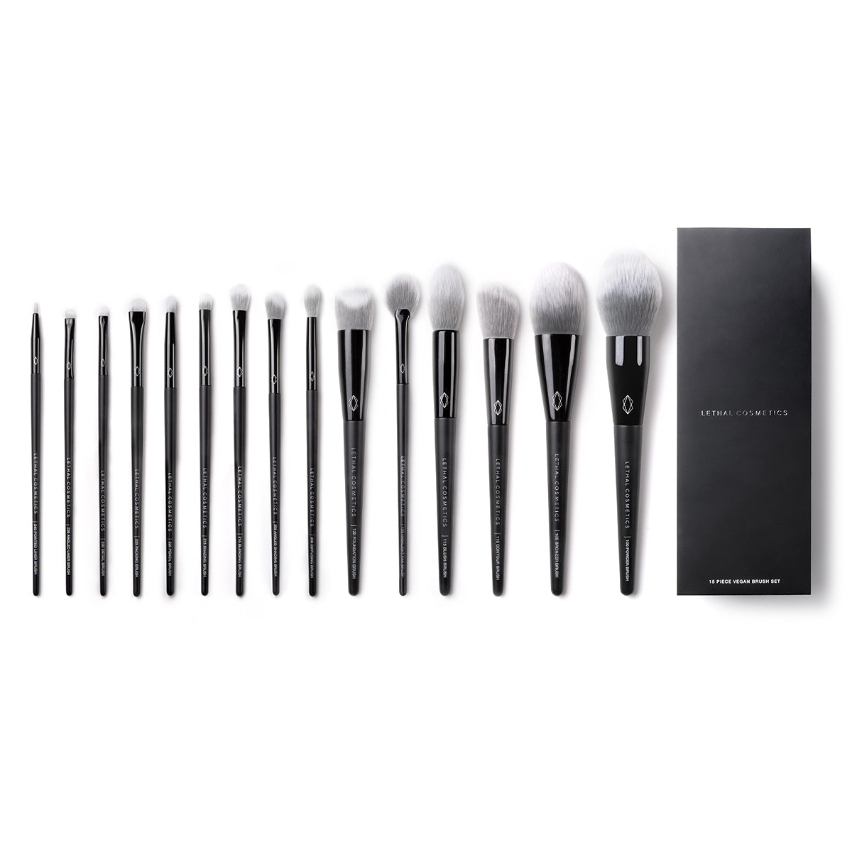 15 Piece Vegan Brush Set