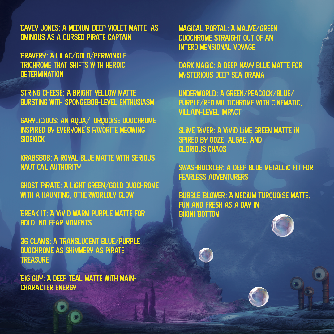 The SpongeBob Movie Palette