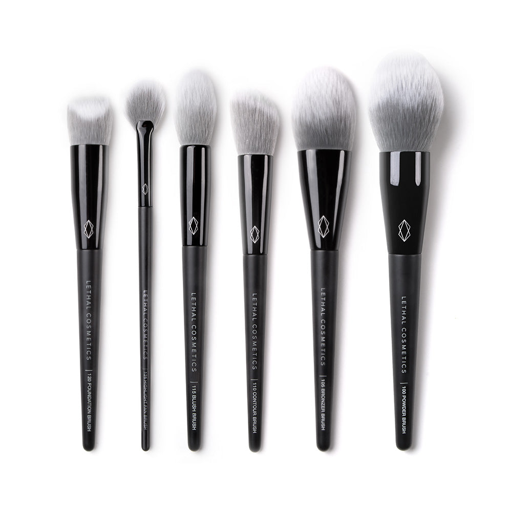 6 Piece Vegan Face Brush Bundle